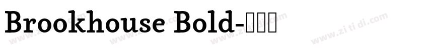 Brookhouse Bold字体转换